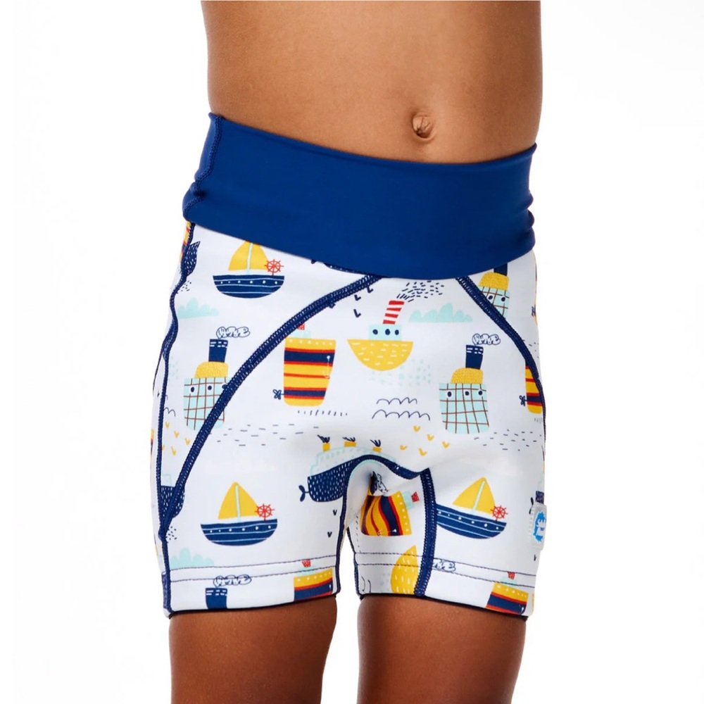 Splash About Boys Splash Jammers Neoprene Swim Shorts, Tug Boats - Size 3-4Y - Picture 6 of 16